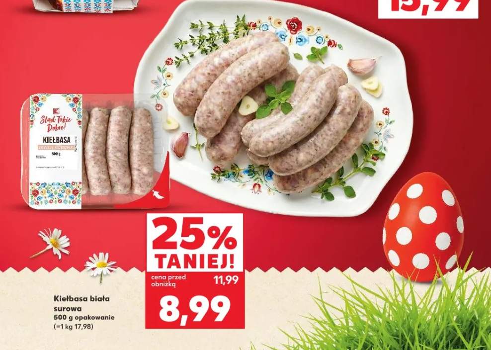 Kiełbasa biała surowa