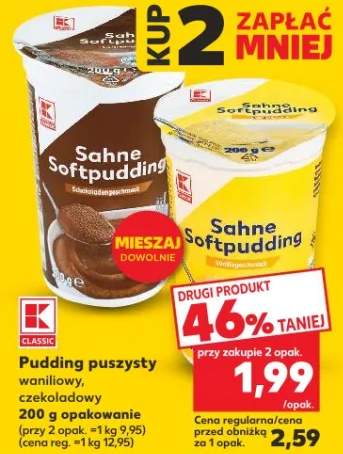 Pudding puszysty waniliowy, czekoladowy