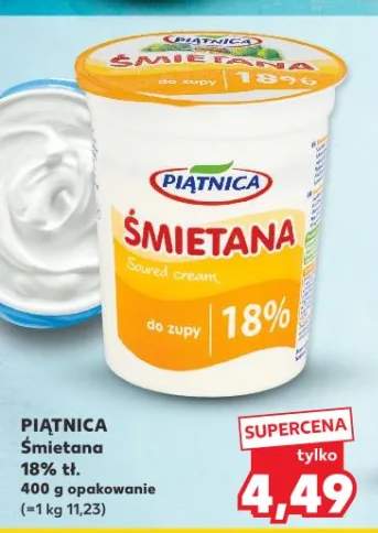 Śmietana 18% tł.