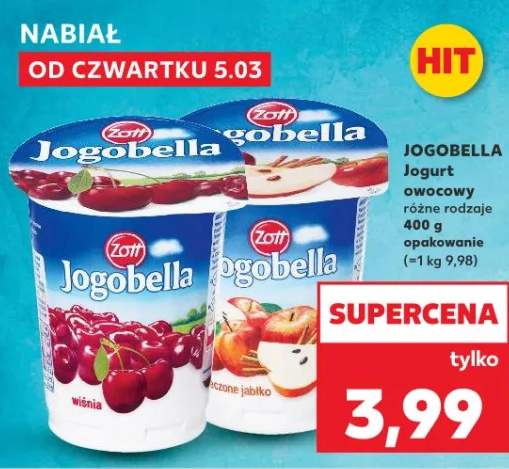 Jogurt owocowy różne rodzaje