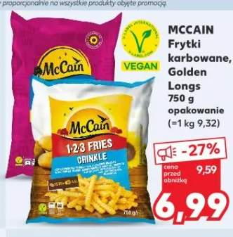 Frytki ziemniaczane, Golden Longs, VEGAN