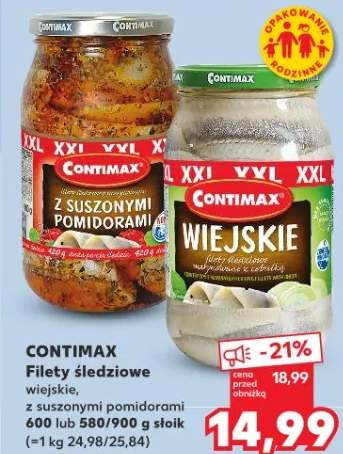 Filety śledziowe wiejskie, z suszonymi pomidorami