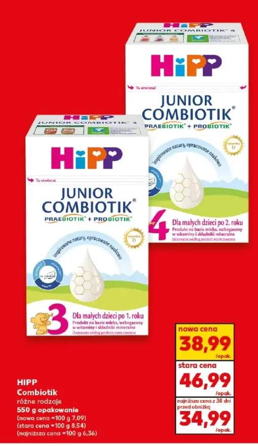 Mleko Combiotik junior różne rodzaje