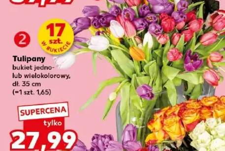 Tulipany bukiet jednolub wielokolorowy