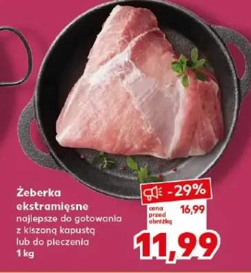 Żeberka ekstramięsne najlepsze do gotowania z kiszoną kapustą lub do pieczenia