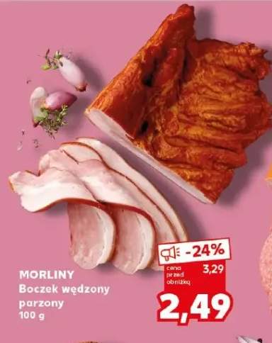Boczek wędzony parzony