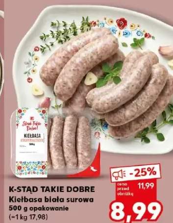 Kiełbasa biała surowa opakowanie
