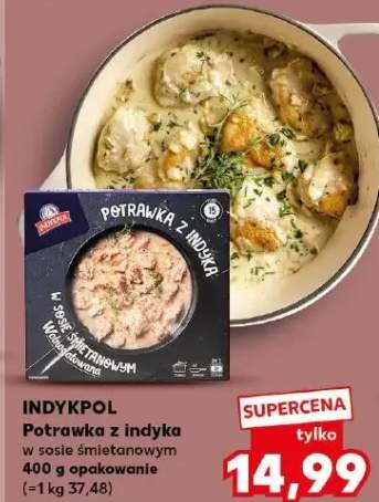 Potrawka z indyka w sosie śmietanowym opakowanie