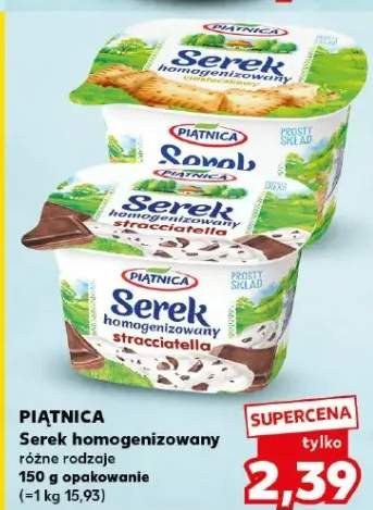 Serek homogenizowany różne rodzaje opakowanie