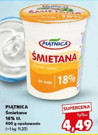 Śmietana 18% tł.