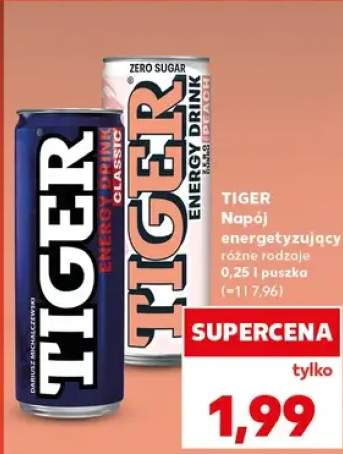 Napój energetyzujący różne rodzaje