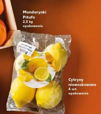 Cytryny niewoskowane