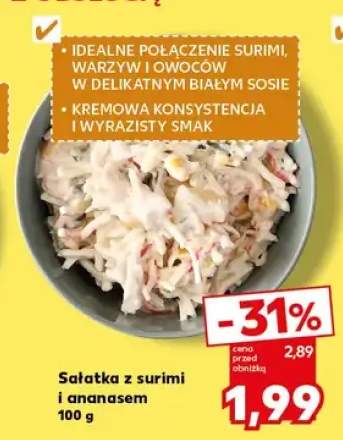 Sałatka z surimi i ananasem