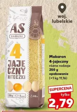 Makaron 4-jajeczny niteczki różne rodzaje