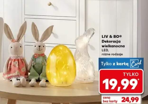 Dekoracja wielkanocna LED, różne rodzaje
