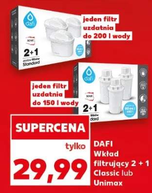 Wkład filtrujący 2 + 1 Classic lub Unimax