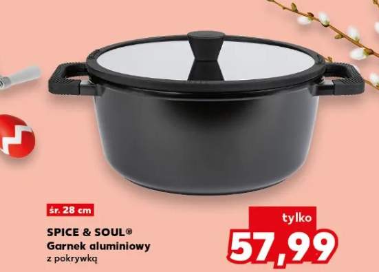 Garnek aluminiowy z pokrywką