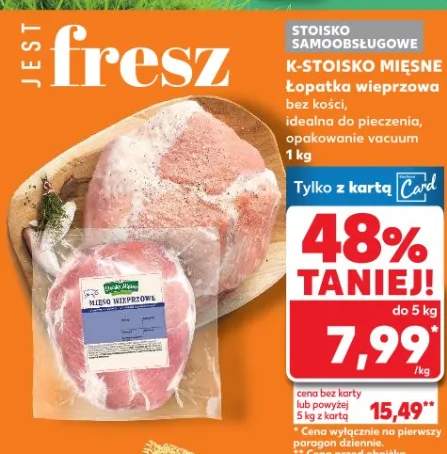 Łopatka wieprzowa bez kości