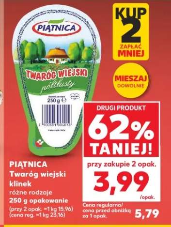Twaróg wiejski klinek różne rodzaje