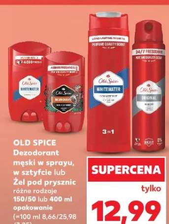 Dezodorant męski w sprayu, w sztyfcie lub żel pod prysznic różne rodzaje