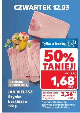 Szynka Jan Bielesz beskidzka stoisko z obsługą