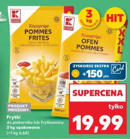 Frytki do piekarnika lub frytownicy