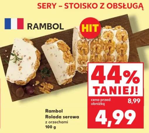 Ser Rambol Rolada serowa z orzechami