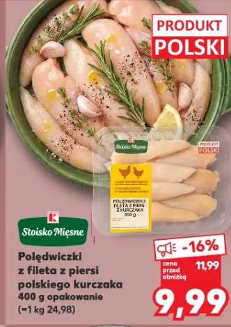 Polędwiczki z fileta z piersi polskiego kurczaka