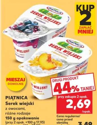 Serek wiejski z owocami