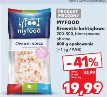 Krewetki koktajlowe blanszowane, obrane