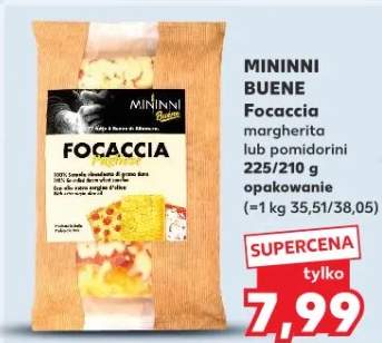 Focaccia margherita lub pomidorini