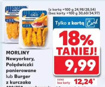 Newyorkersy, Polędwiczki panierowane lub Burger z kurczaka