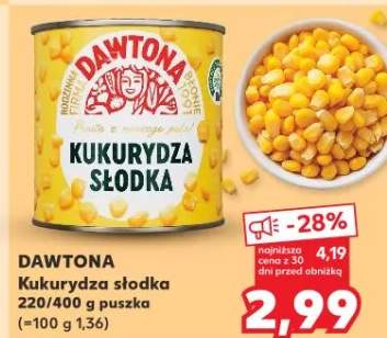 Kukurydza słodka puszka