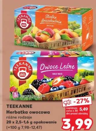 Herbatka owocowa różne rodzaje