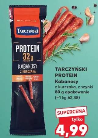 Kabanosy z kurczaka, z szynki