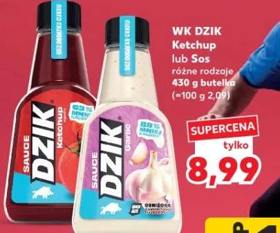 Ketchup lub sos różne rodzaje