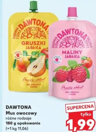 Mus owocowy maliny jabłka