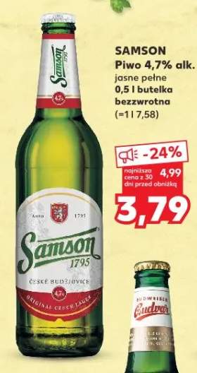 Piwo 4,7% alk. jasne pełne