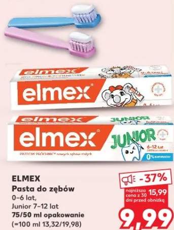 Pasta do zębów 0-6 lat, Junior 7-12 lat