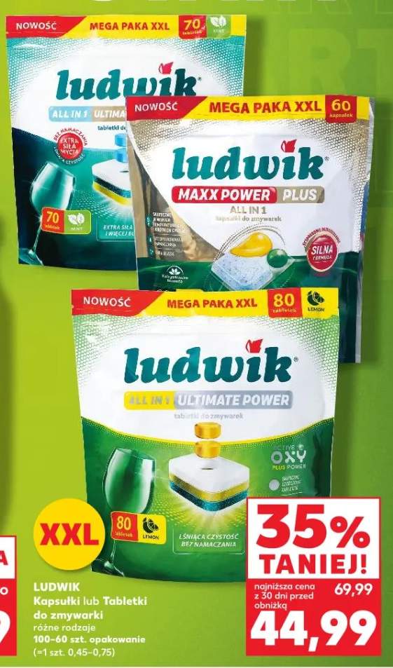 Kapsułki lub tabletki do zmywarki Gold Ultimate Power