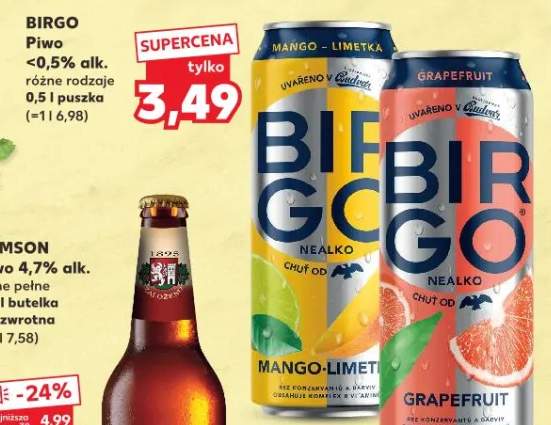 Piwo 4,7% alk. jasne pełne