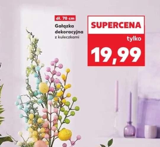 Gałązka dekoracyjna z kuleczkami