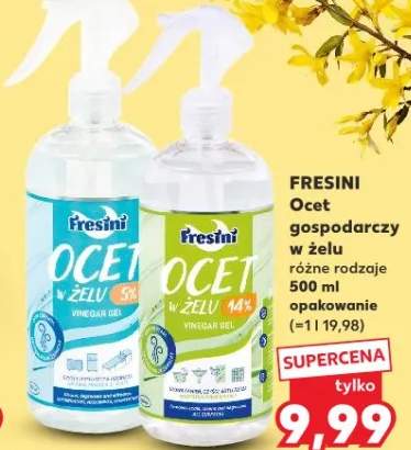 Ocet gospodarczy w żelu różne rodzaje