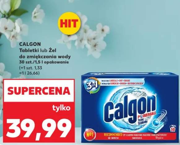 Tabletki lub żel do zmiękczania wody