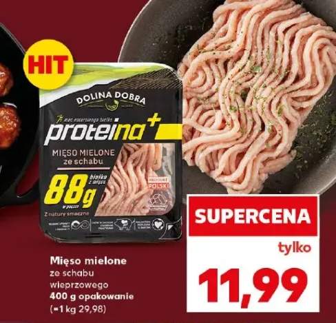 Mięso mielone ze schabu wieprzowego 88g proteina+ opakowanie