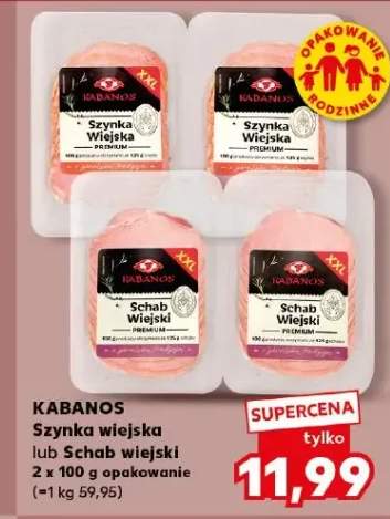 Szynka wiejska lub Schab wiejski 2x100g opakowanie