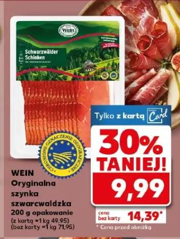 Oryginalna szynka schwarzwaldzka 200g opakowanie
