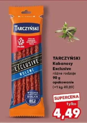 Kabanosy Exclusive różne rodzaje 90g opakowanie