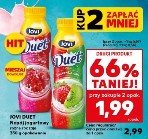Napój jogurtowy różne rodzaje 350g opakowanie