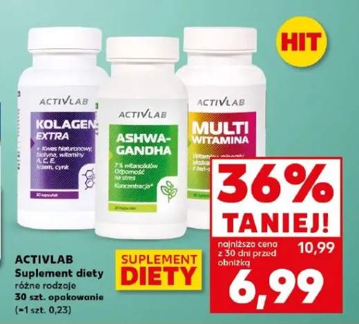 Suplement diety różne rodzaje 30 szt. opakowanie